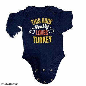 Carter's Thanksgiving Baby Boy Bodysuit- Size 3 mo